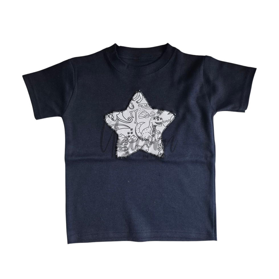 Thumbnail: READY TO POST Navy Colour Your Own T-shirt