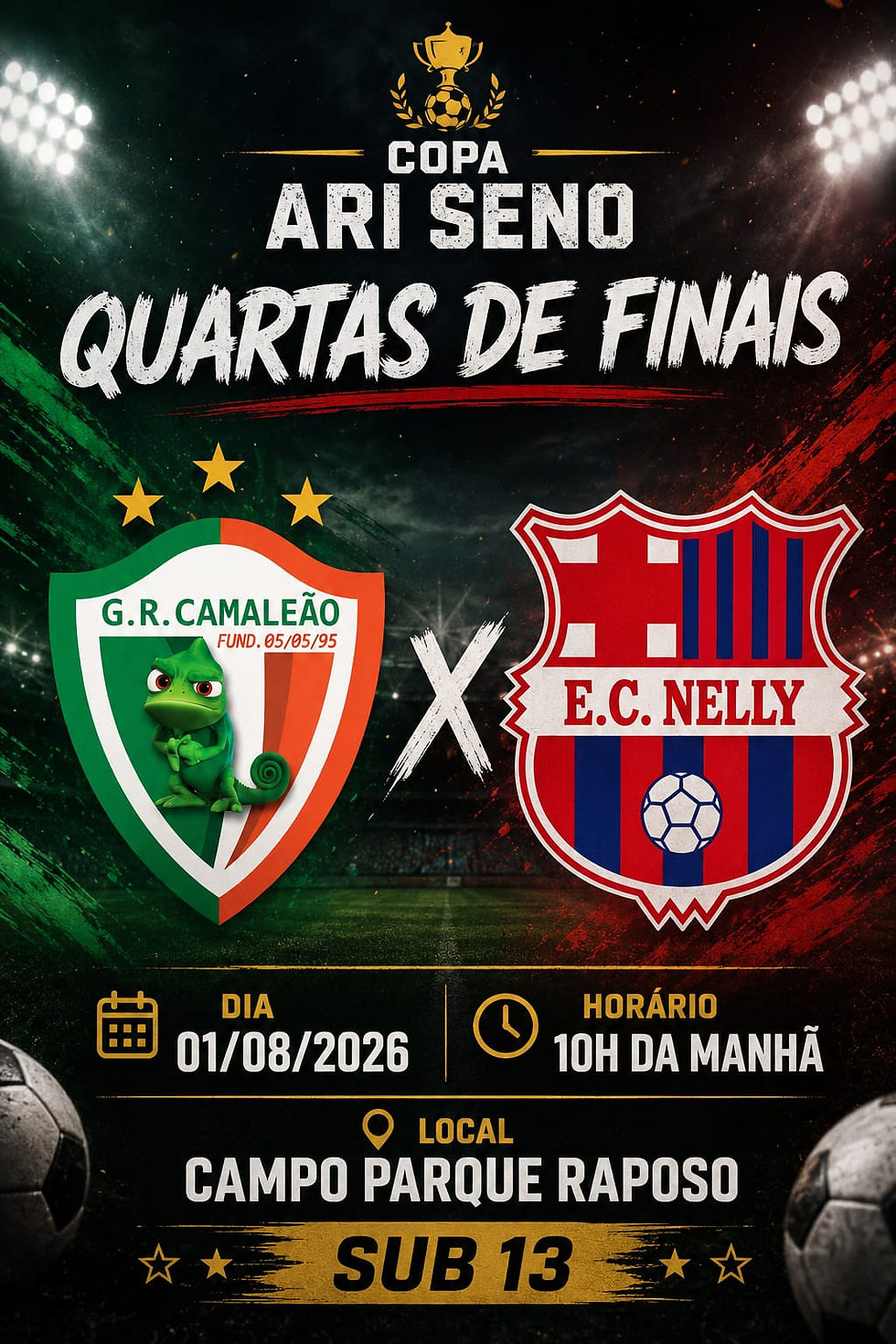 E.C.Nelly está nas quartas de final da Copa Ari Seno