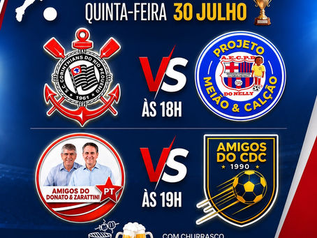 Tem amistoso nesta quinta-feira