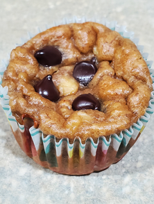 Flourless Chocolate Chip Banana Muffins