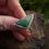 Thumbnail: NZ Jade Triangle Ring  (size S+)