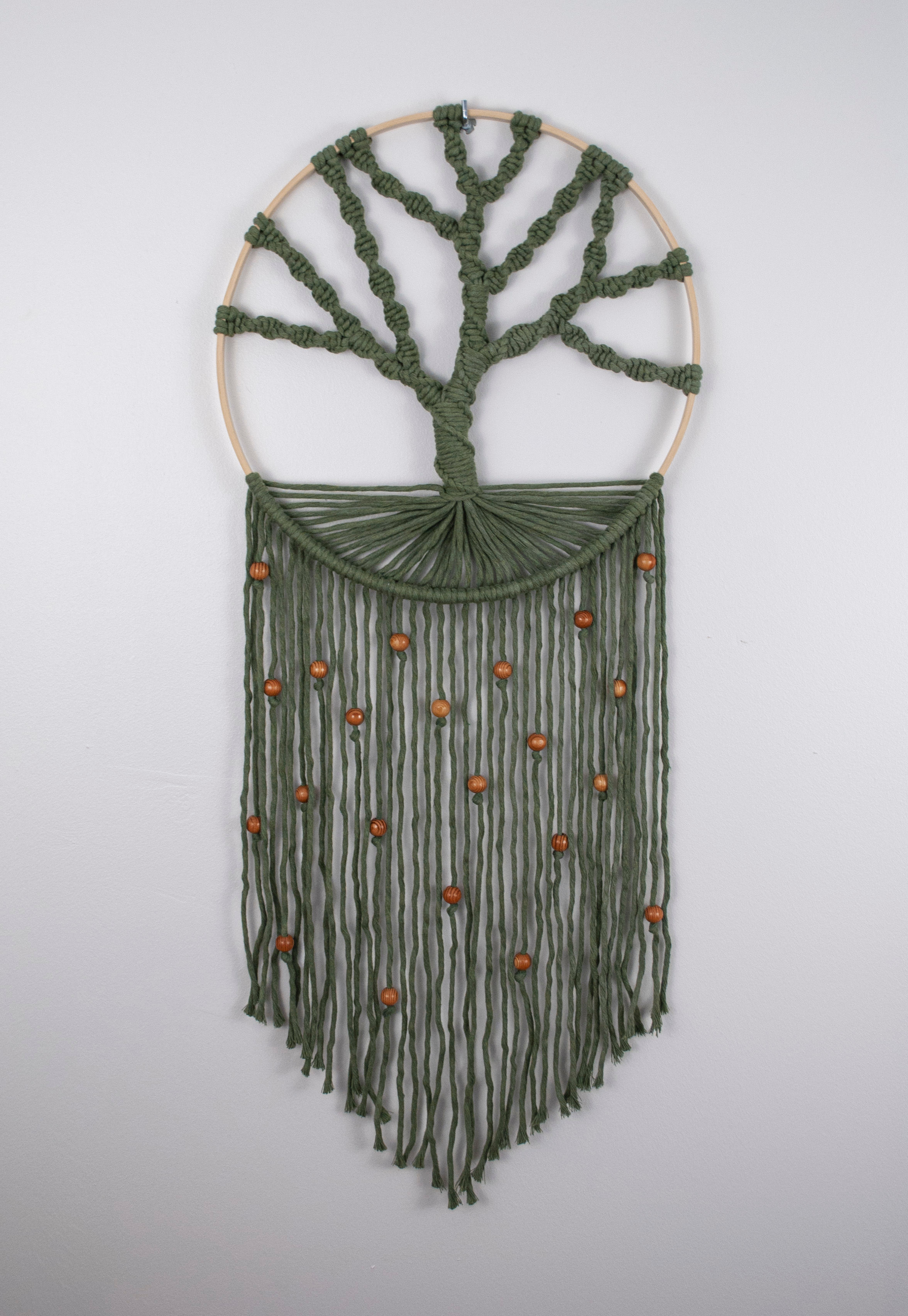 Arbre de vie vert - Macramé