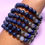 Thumbnail: Iolite, pyrite, labradorite, lapis lazuli 6mm bracelet