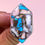 Thumbnail: Turquoise, Pink Opal & Copper ring size 7.5