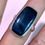 Thumbnail: Blue Tigers Eye ring size 8- rectangular