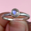 Thumbnail: Rainbow Moonstone stacker ring size 8.5