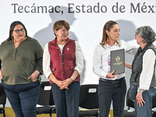 Entregan Presidenta Claudia Sheinbaum y Gobernadora Delfina Gómez escrituras y condonación de créditos del Programa Vivienda para el Bienestar en Tecámac
