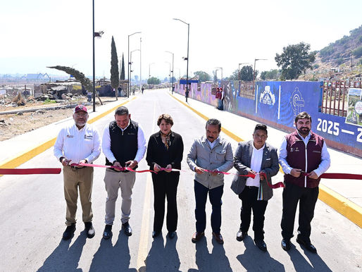 Con Caminemos Seguras EdoMéx, Delfina Gómez entrega obra de mejoramiento urbano en Valle de Chalco para beneficiar a más de 2 mil mujeres