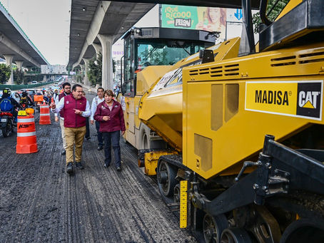 Avanza Reconstrucción de Periférico Norte: Gobernadora Delfina Gómez supervisa los primeros 18 km en obra histórica