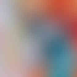 Martli Heyns, The Weight of Being, colorful contemporary art of a sphinx cat