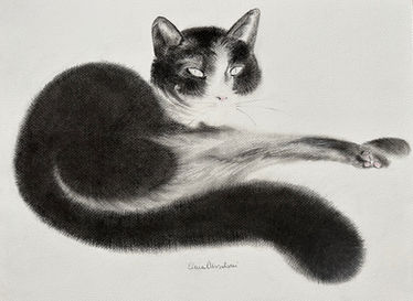 Elena Ansaloni, cat painting