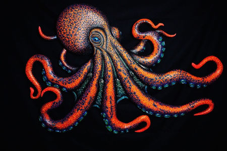 Dan Soucek, sculpture of an octopus