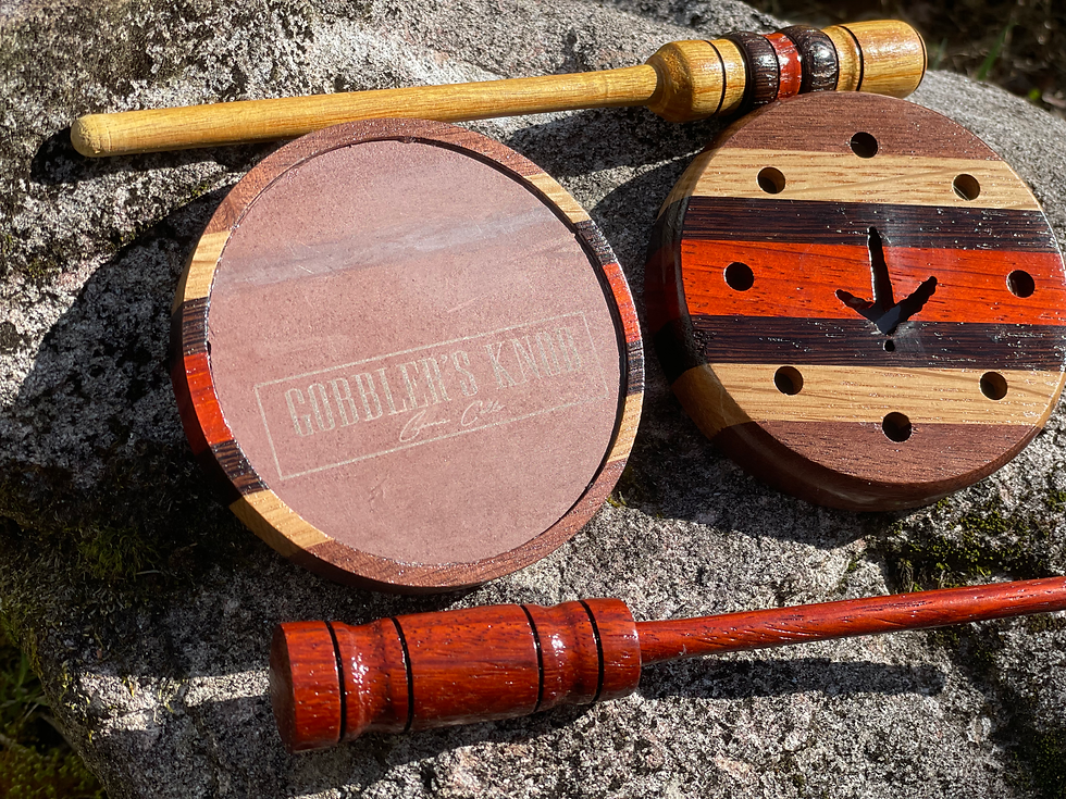 Thumbnail: Walnut, White Oak, Wenge, and Paduk 3.5"pot call