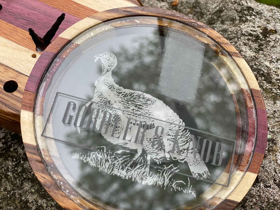 Thumbnail: Zebra Wood, Poplar, Mahogany, and PurpleHeart 3.5" pot call