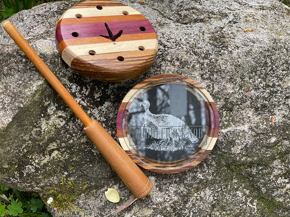 Thumbnail: Zebra Wood, Poplar, Mahogany, and PurpleHeart 3.5" pot call