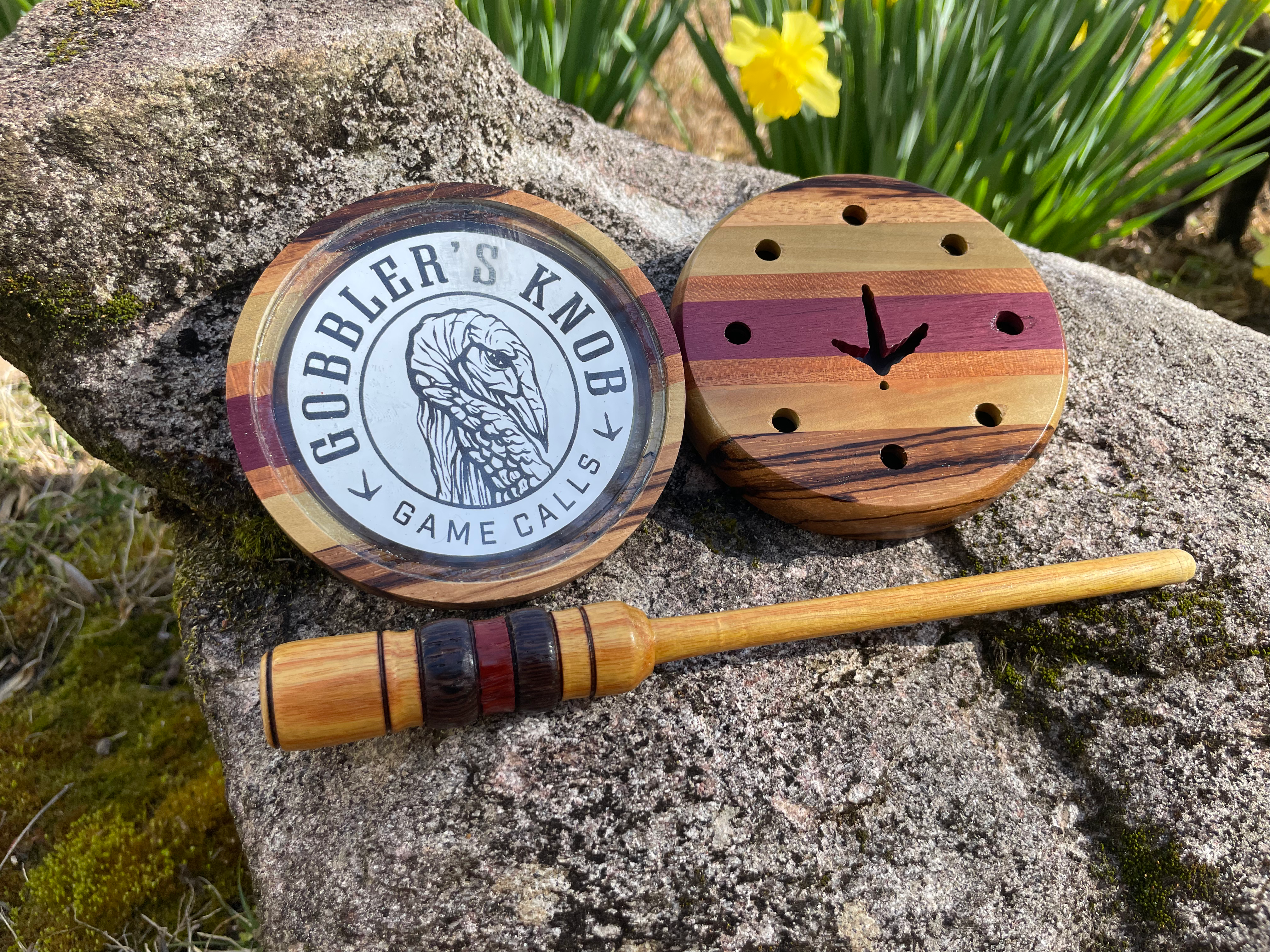 Zebra Wood, Poplar, Mahogany, and PurpleHeart 3.5" pot call