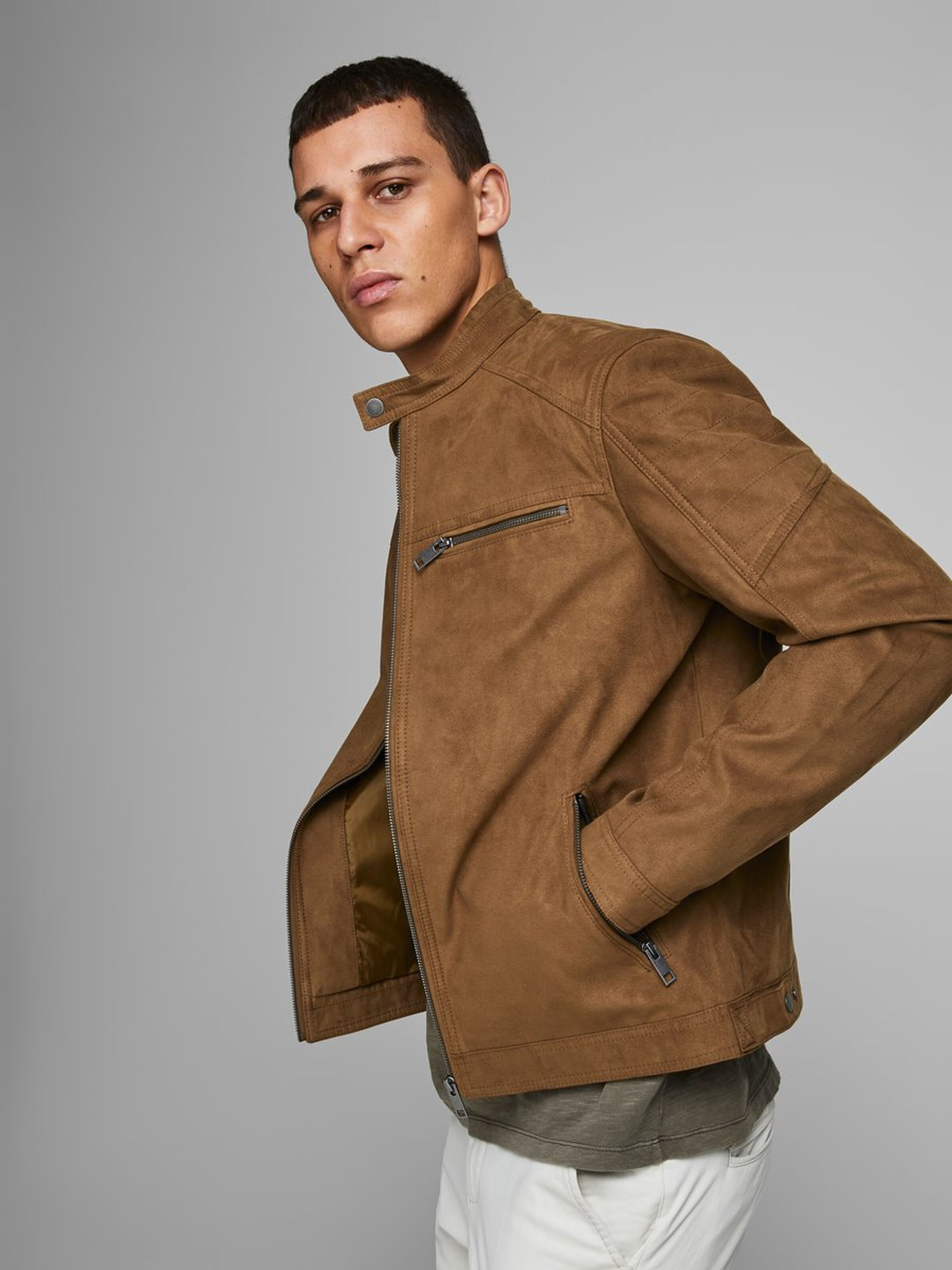 IMITATION VESTE EN CUIR