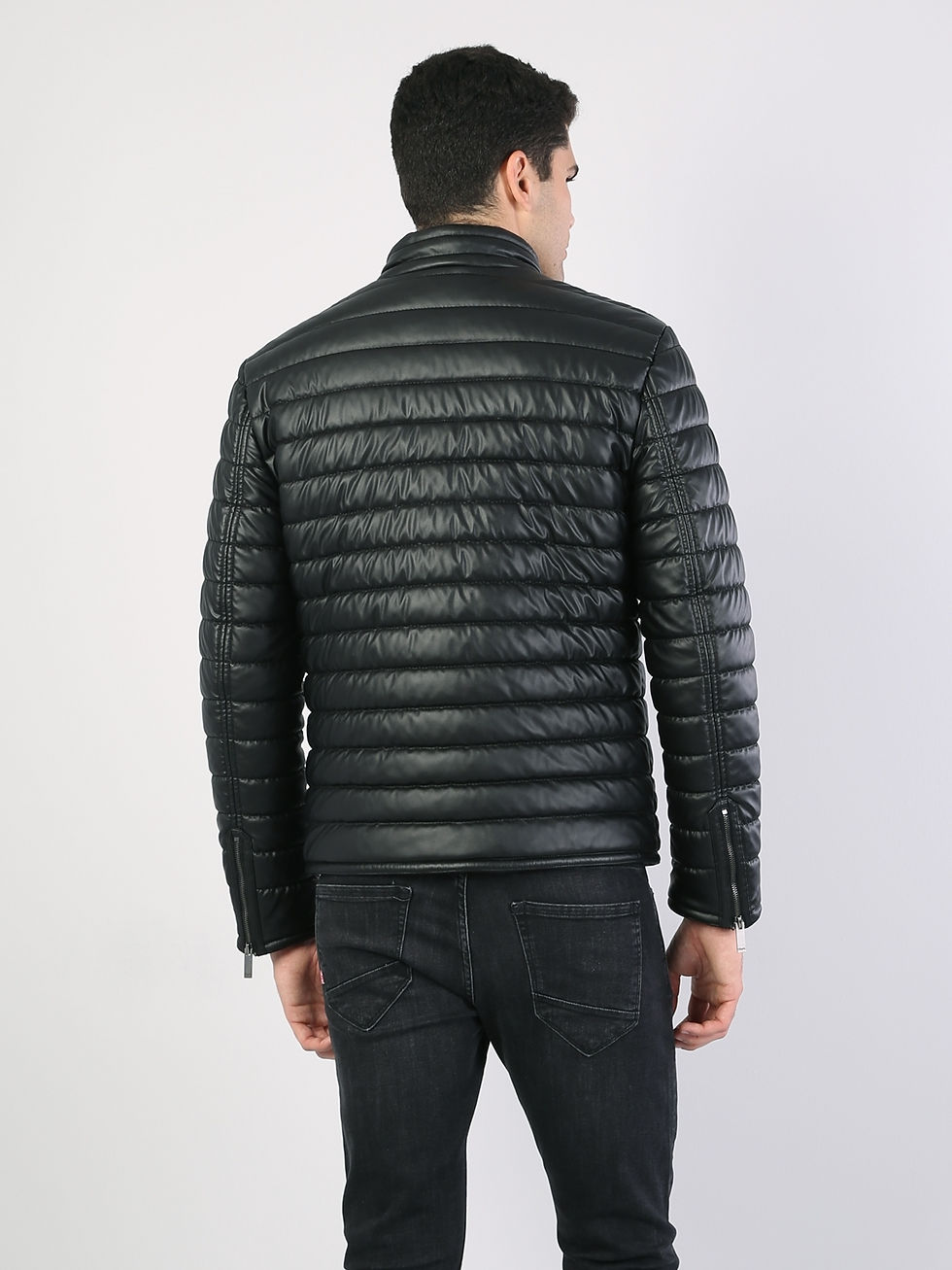 الصورة المصغرة: BLACK MAN Pu Jacket  