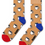 Miniatura: Happy Socks - Calze Cotone Mezza Gamba Fantasia Coffee Cup - Cammello