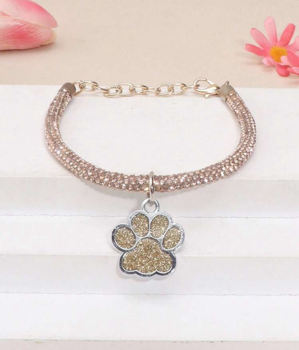 Thumbnail: Diamante dog collar Small