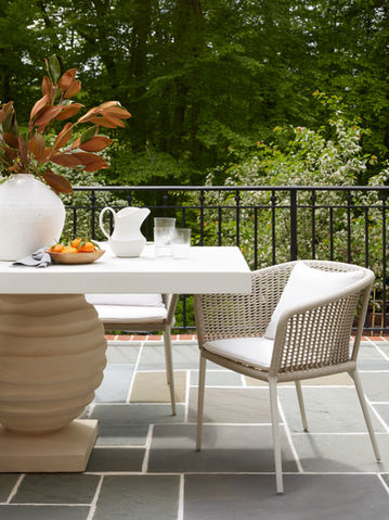 FEATHER HILL INTERIORS - GREENSPRING VALLEY MARYLAND INTERIOR DESIGNER  - OUTDOOR DINING