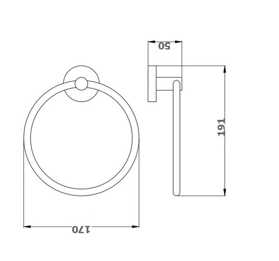 Thumbnail: Bronte Range- Towel Ring Round