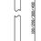 Thumbnail: Limpid Range-Square Ceiling Shower Arm 100mm