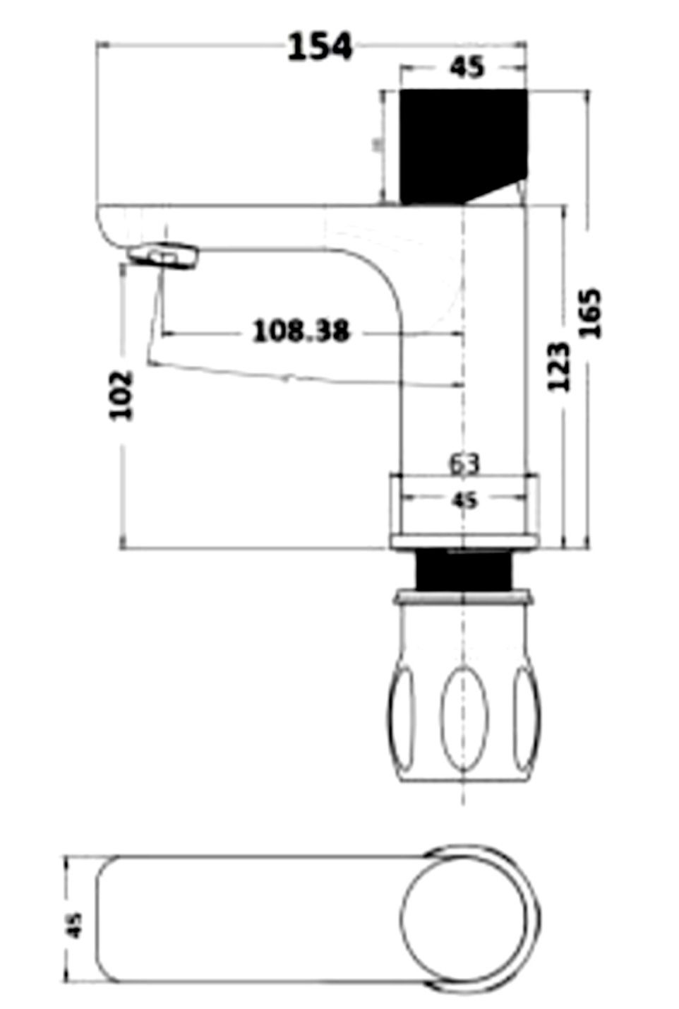 Thumbnail: QI Luxus Small Basin Mixer 