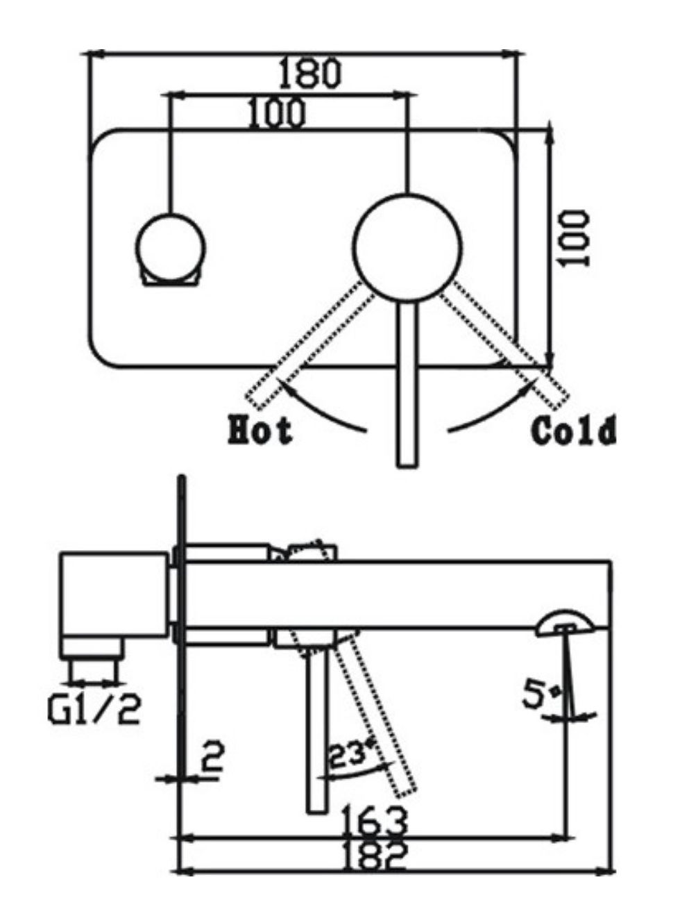 Thumbnail: Ideal Wall Mixer with Spout 