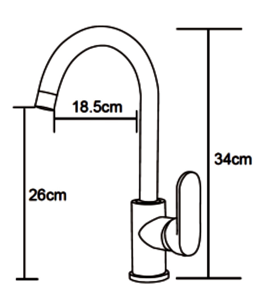 Thumbnail: Ovo- Kitchen/Laundry Gooseneck Mixer 