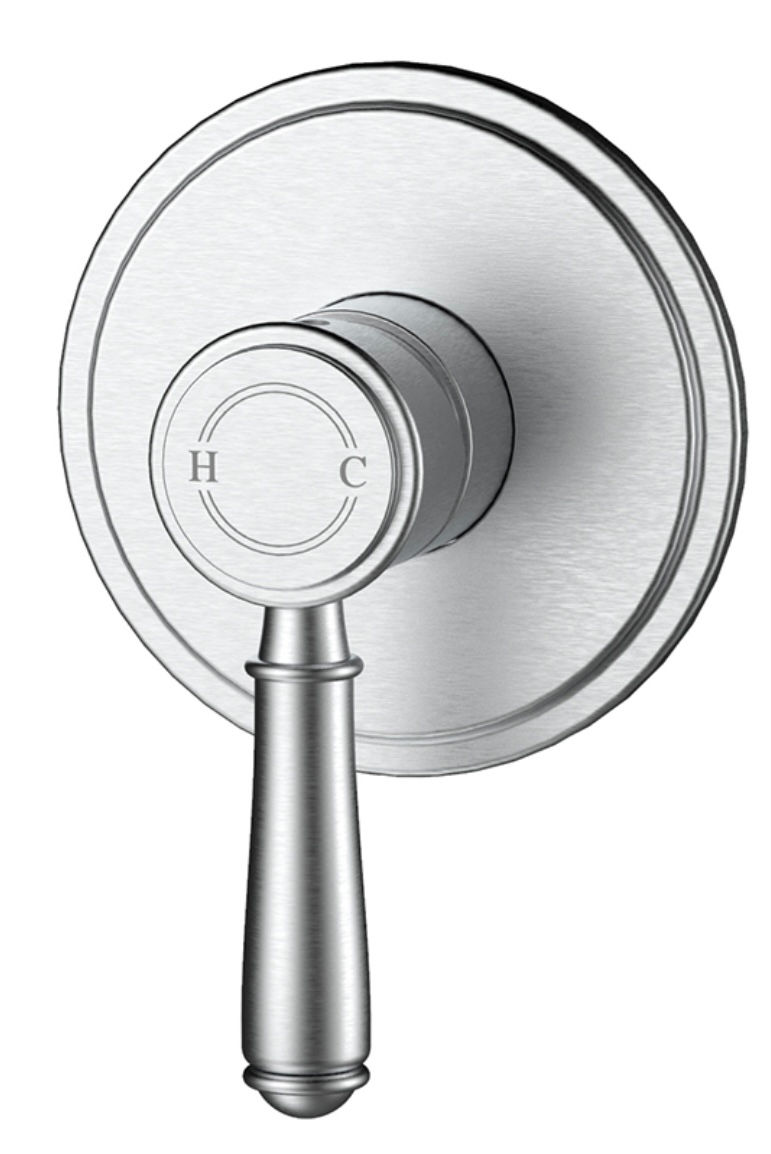 Thumbnail: Clasico Range-Shower/Bath Wall Mixer with Solid Handle