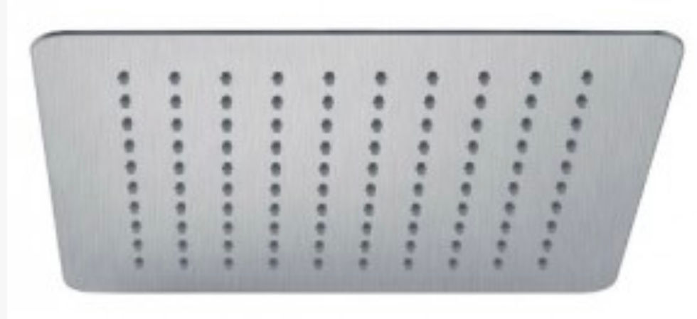 Thumbnail: Eckig Range- (Square) Stainless Steel Rain Shower Head- 250mm