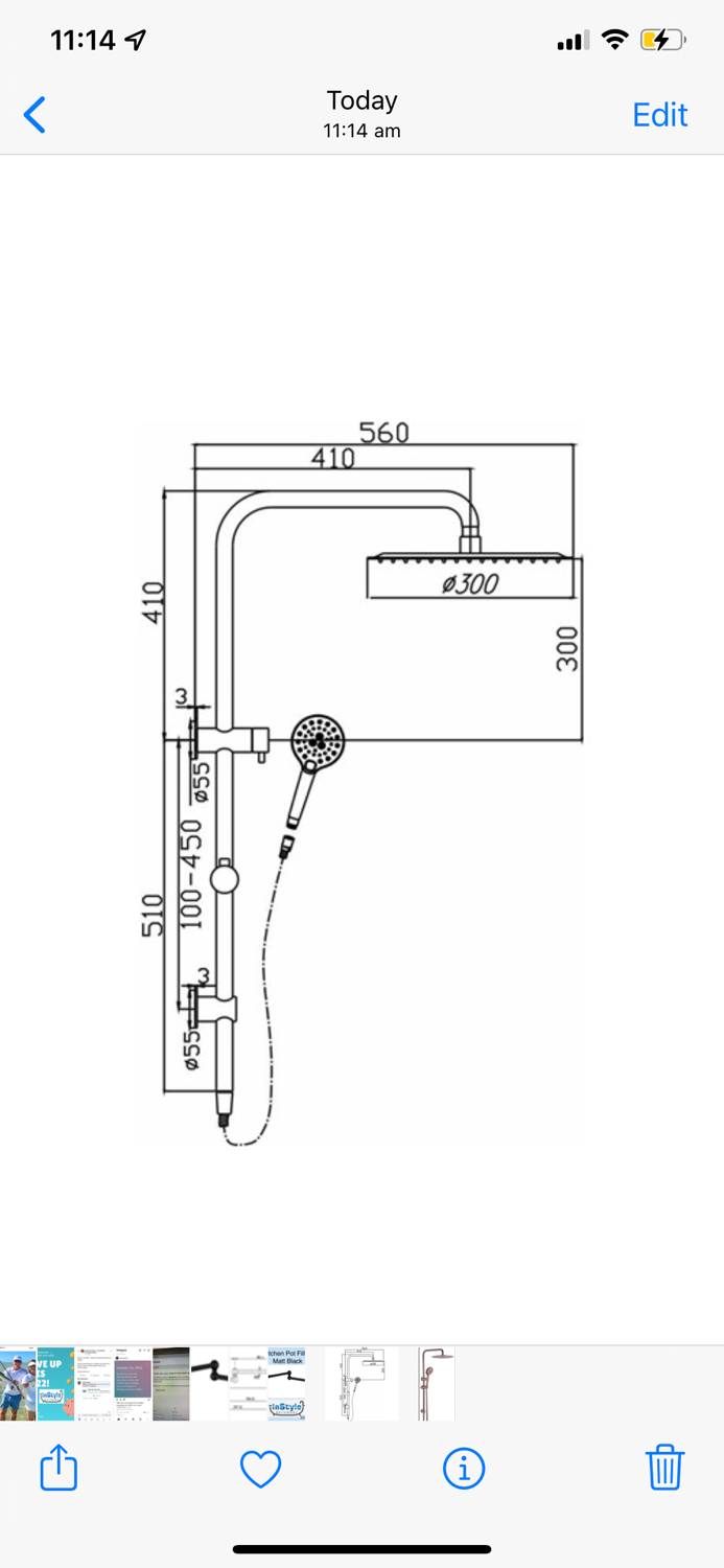 Thumbnail: Ideal Range- Shower System with Half Rail