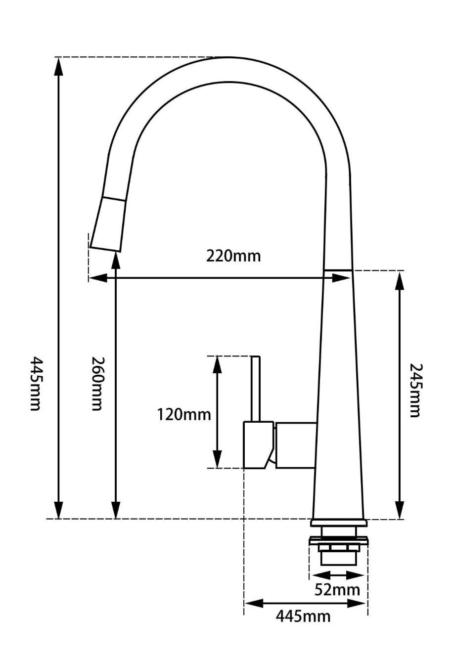 Thumbnail: Belle Range-Pull Out Kitchen Sink Mixer- CHROME