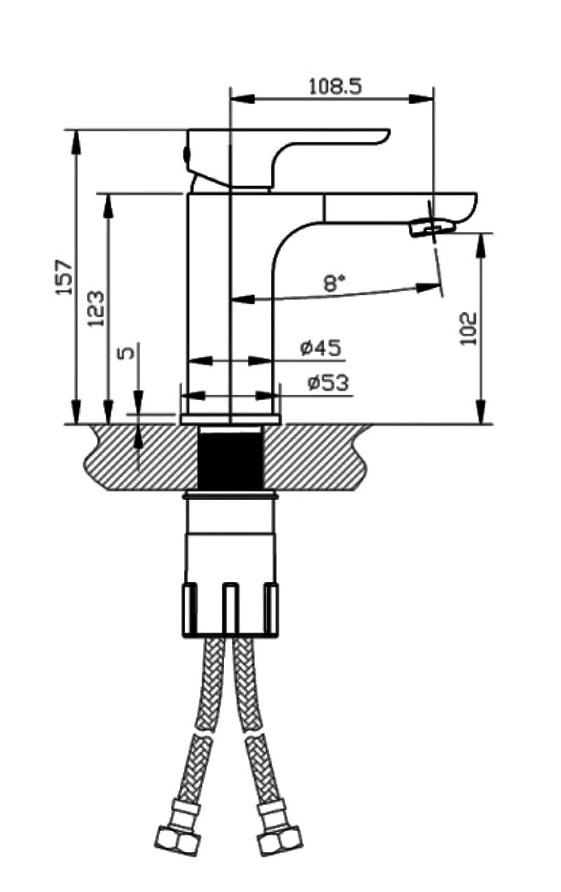 Thumbnail: Luxus Small Basin Mixer 
