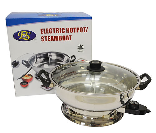 【ES】30CM ELECTRIC HOT POT WITH DIVIDER插電式鴛鴦火鍋