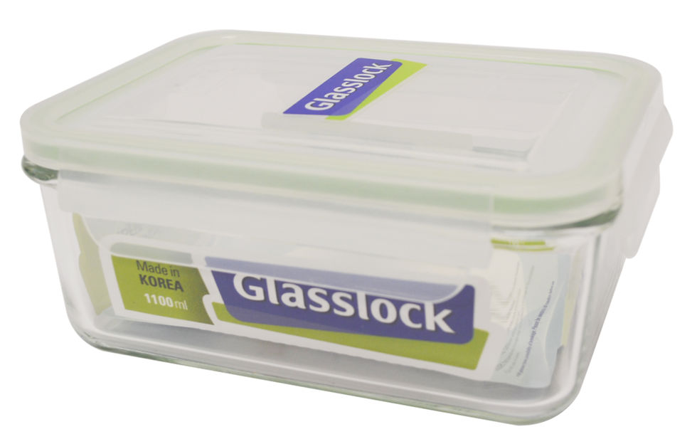 Thumbnail: 1100 ML GLASS LOCK/FOOD STORAGE CONTAINER 玻璃保鮮盒