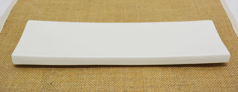 Thumbnail: 【ES】4 PCS OF WHITE CERAMIC LONG PLATE 白色長方形餐盤 * 4個