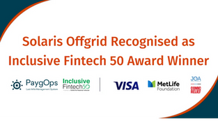 Solaris Offgrid is Recognised as Inclusive Fintech 50 2021 Award Winner 