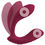 Miniatura: Vibrador de panty RC flexible rosa rojo