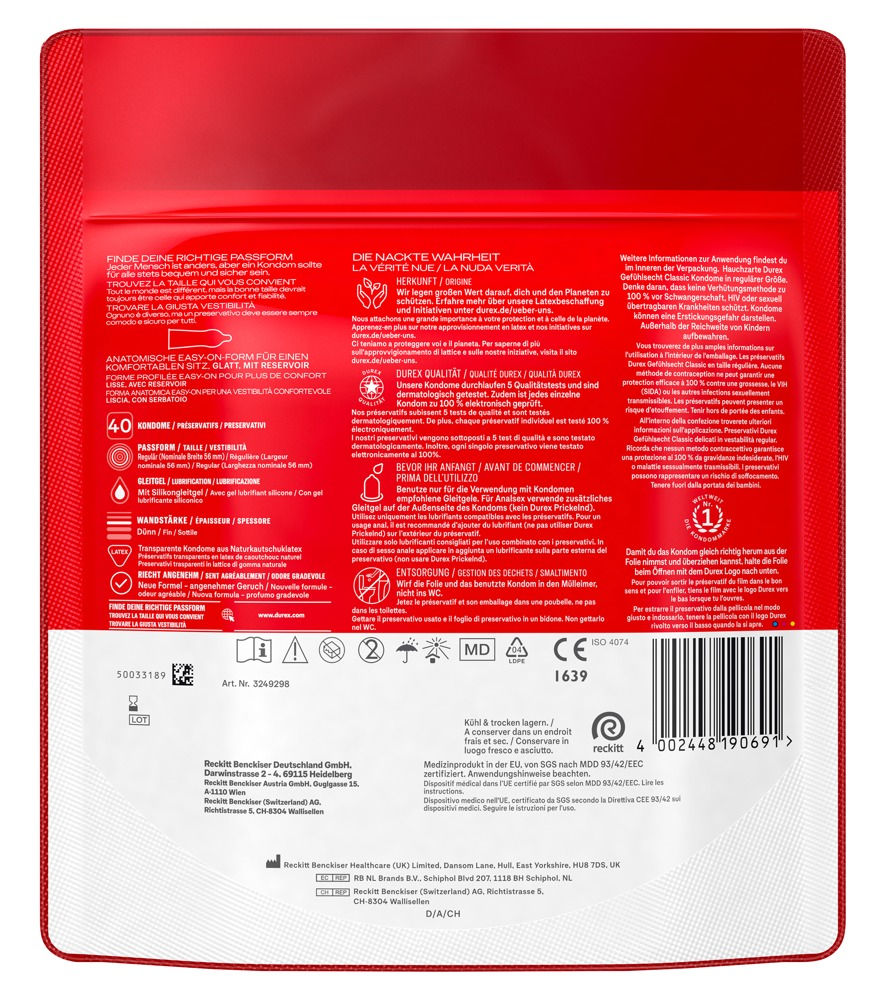 縮圖：杜蕾斯触觉经典 40 件。