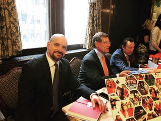 Rocky Wirtz, Tony Esposito, and Yours Truly Signing Copies of The Breakway