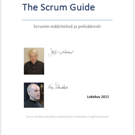 Suomenkielinen Scrum Guide