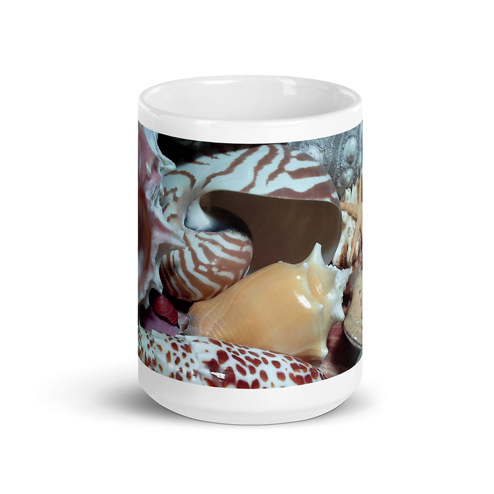 Thumbnail: 15 oz sea shell mug front view