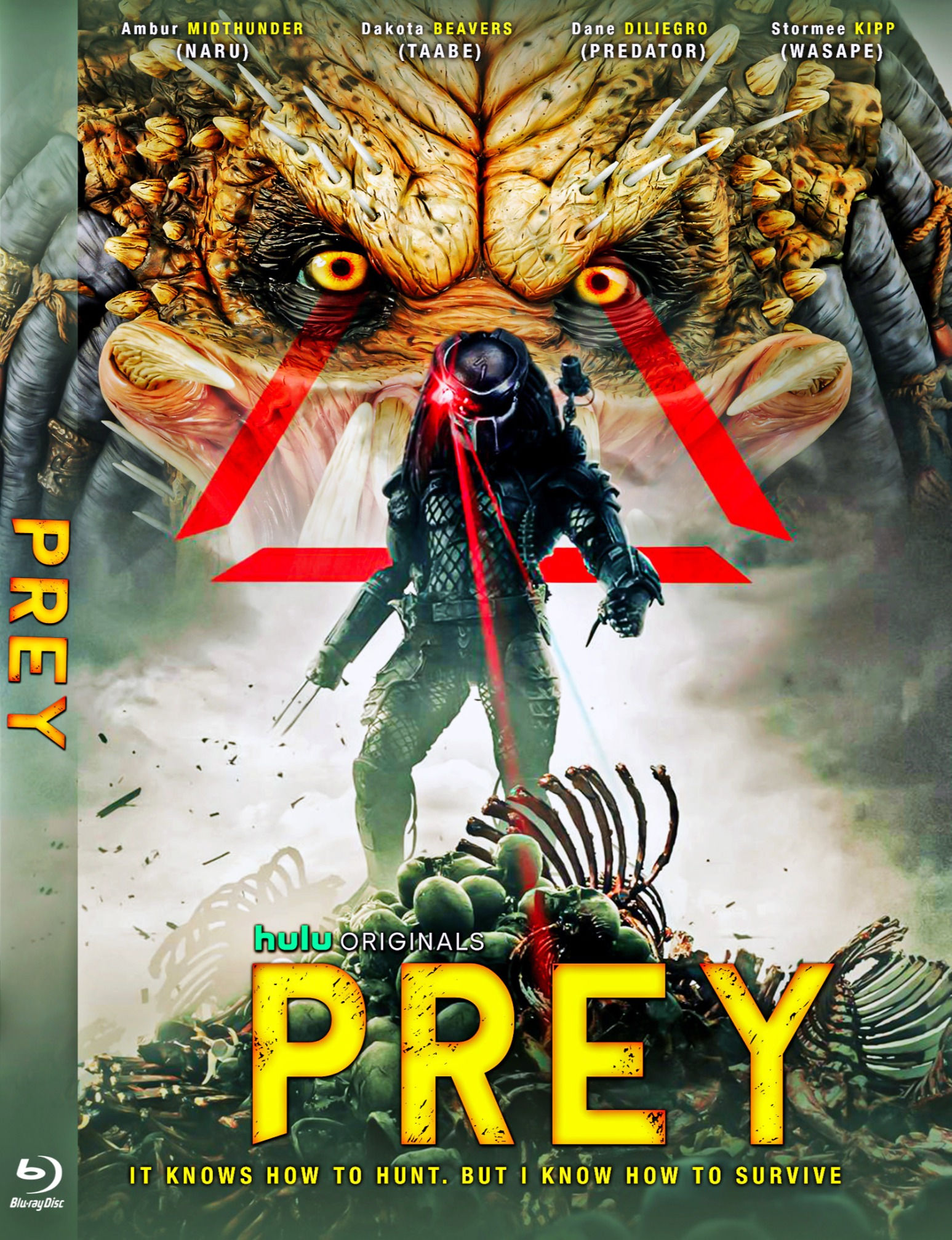 Prey Hulu Original Predator Movie Blu Ray or DVD