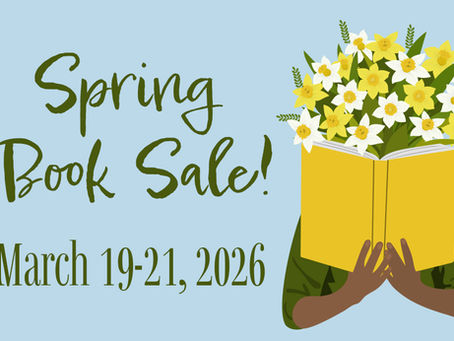 Spring book sale is almost here!