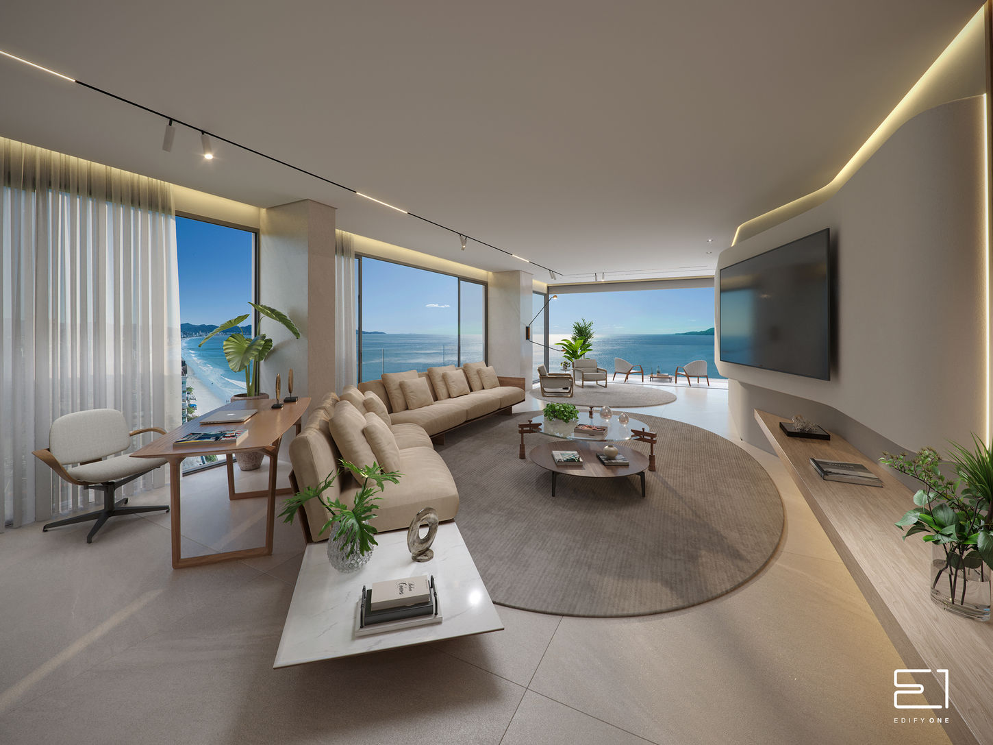 Triplex Living frente mar