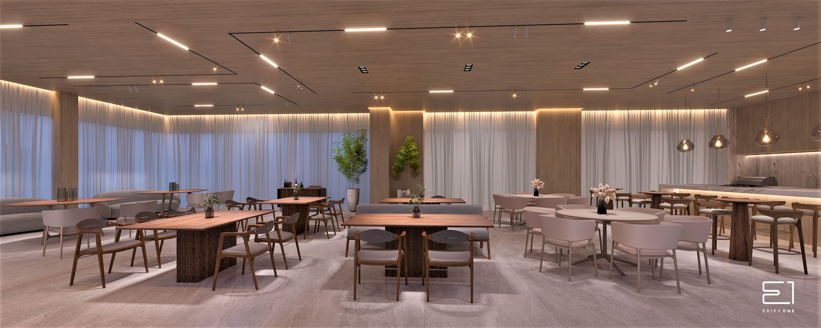 Salão de festas prédio de alto padrão