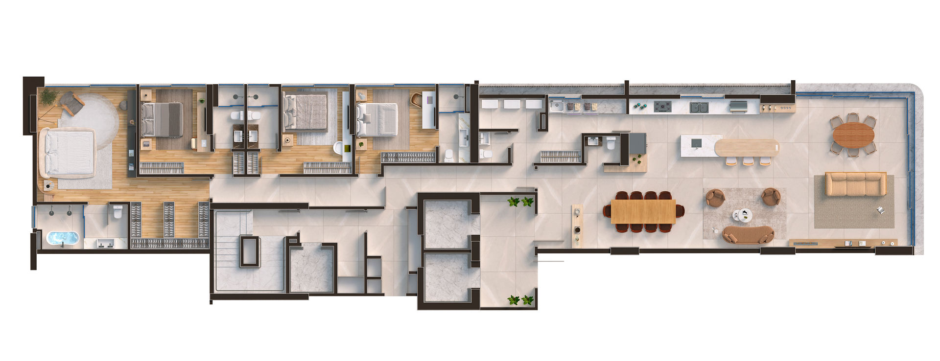 planta prédio Edify One Itapema