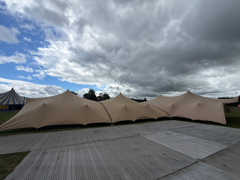 kaleidoscope festival stretch tents